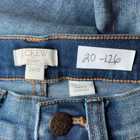 J CREW LOW RISE BOHO WESTERN STRETCH LIGHT WASH SKINNY JEANS 24 30 SMALL - Picture 6 of 7